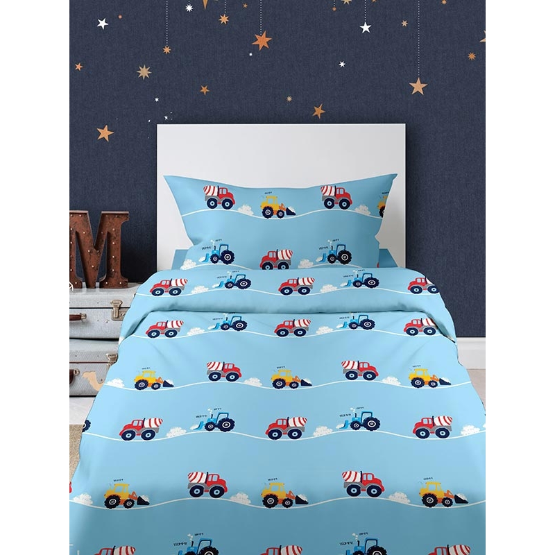 Σετ Σεντόνια Cotton Feelings 34 Μονό με λάστιχο(105x205+30)