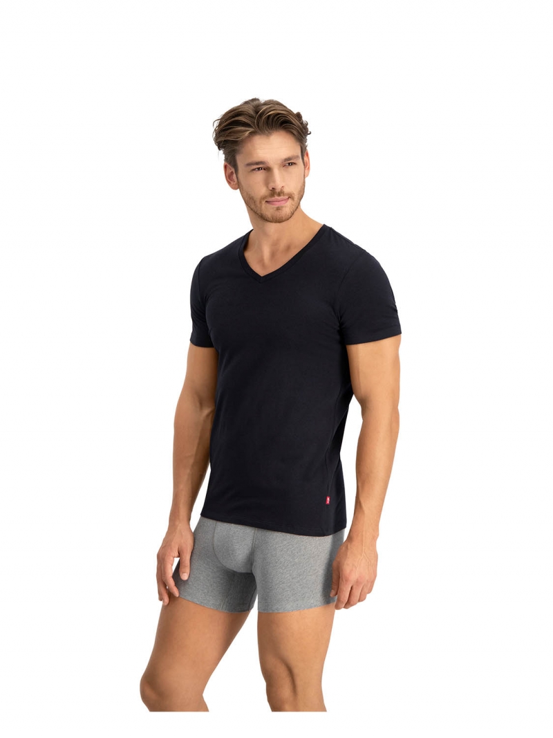 Ανδρική Φανέλα ΚΜ Σετ 2τμχ V-NECK LEVI'S 104-905056001