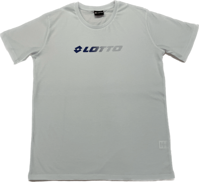 Ανδρικό Καλοκαιρινό T-Shirt 100% Βαμβακερή LOTTO 63-436055 WHITE A