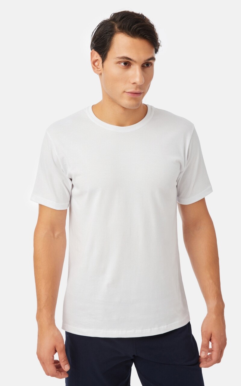 Ανδρικό T-Shirt Kλειστή Λαιμουδιά 100% Βαμβακερό MINERVA 7-19411