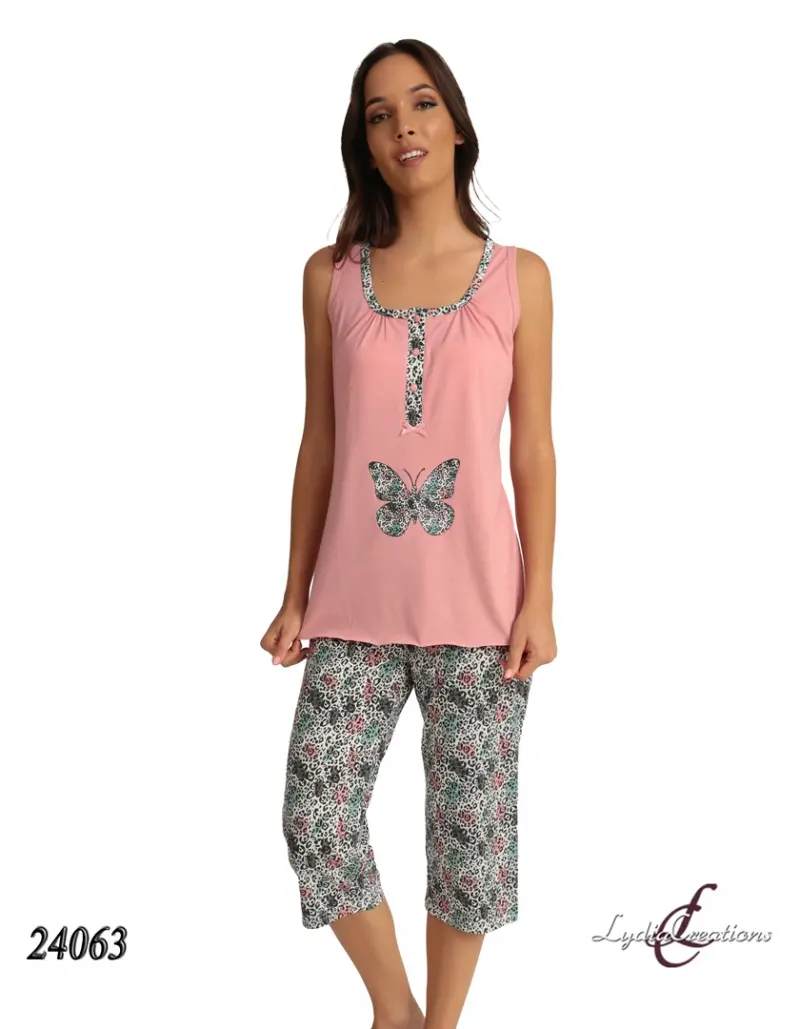 Γυναικεία Πυτζάμα Κάπρι LYDIA CREATIONS 30-25-24063