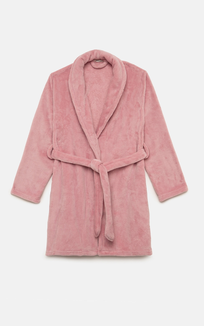 Γυναικεία Ρόμπα Μονόχρωμη Fleece Minerva 7-24-53080