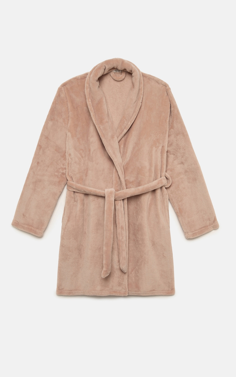 Γυναικεία Ρόμπα Μονόχρωμη Fleece Minerva 7-24-53080