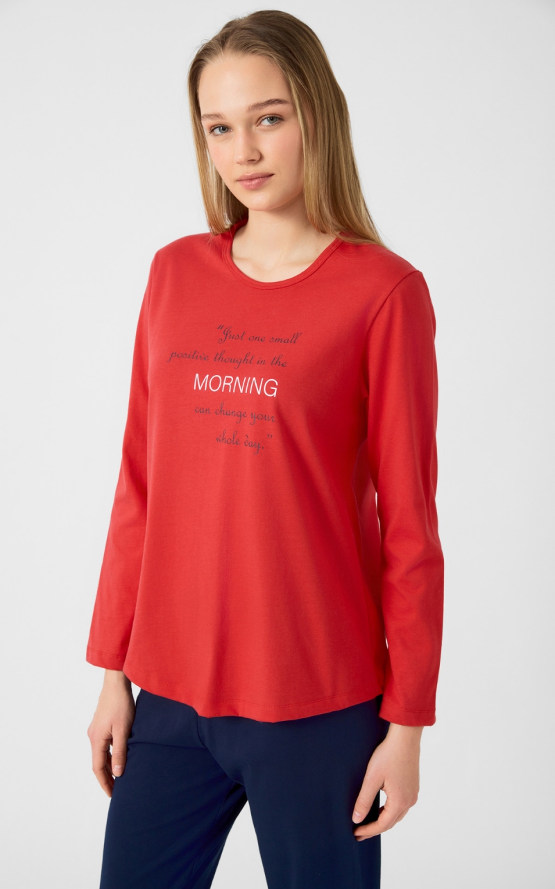 Γυναικεία Χειμερινή Πυτζάμα Cozy 100% MINERVA Βαμβακερή 7-24-52986