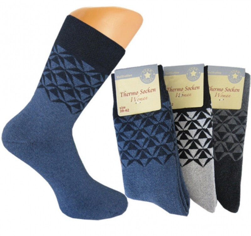 Γυναικείες -Εφηβικές Ισοθερμικές Κάλτσες Σέτ 3 Τμχ STAR SOCKS 17-5416 MULTI