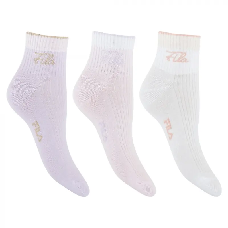 Γυναικείες Κάλτσες Quarter Socks Σετ 3τμχ FILA 63-F6831