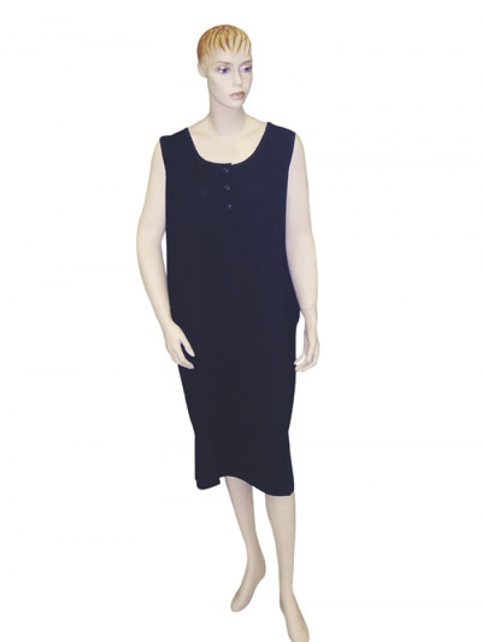 Γυναικείο Φόρεμα Μαύρο 100% Βαμβακερό LION 70-310