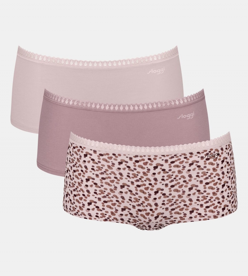 Γυναικείο Κυλοτάκι-Boxer  Σετ 3τμχ Sloggi GO Crush H Short C3P 49-10219653-V001