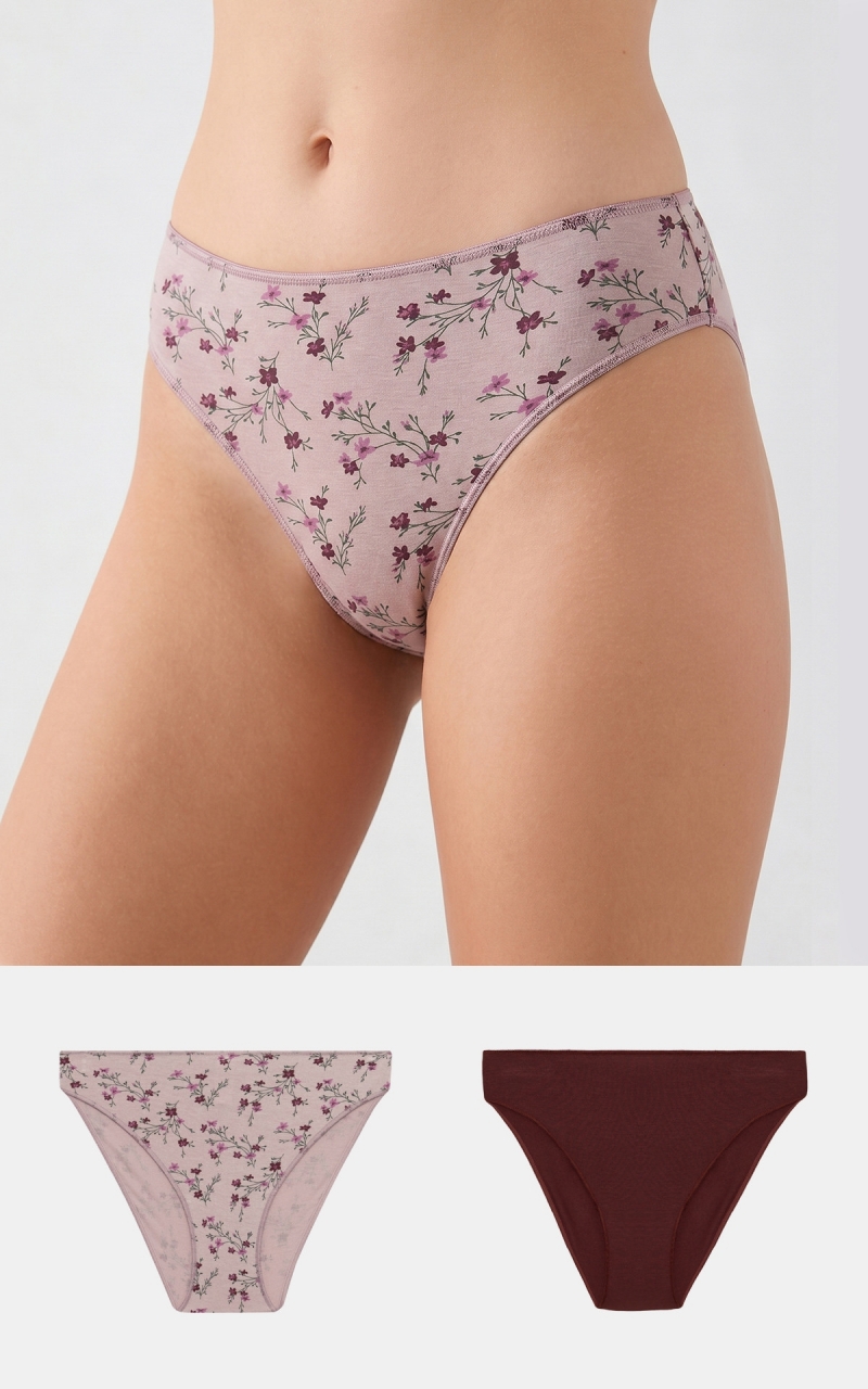Γυναικείο Σλίπ Fimelle TENCEL™ Modal Brazil Invisible Σετ 2τμχ MINERVA 7-81322-W26-27