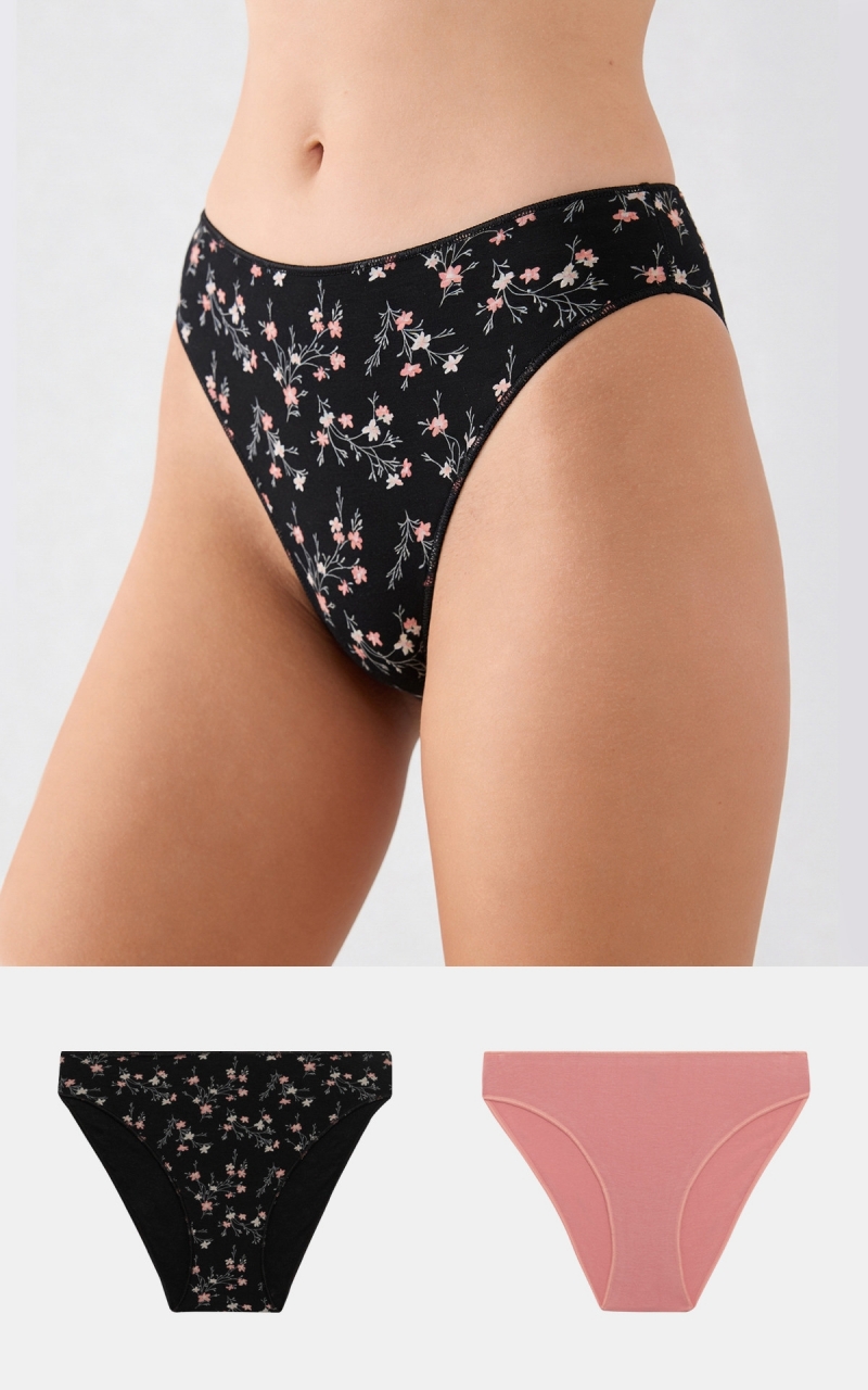 Γυναικείο Σλίπ Fimelle TENCEL™ Modal Brazil Invisible Σετ 2τμχ MINERVA 7-81322-W26-27