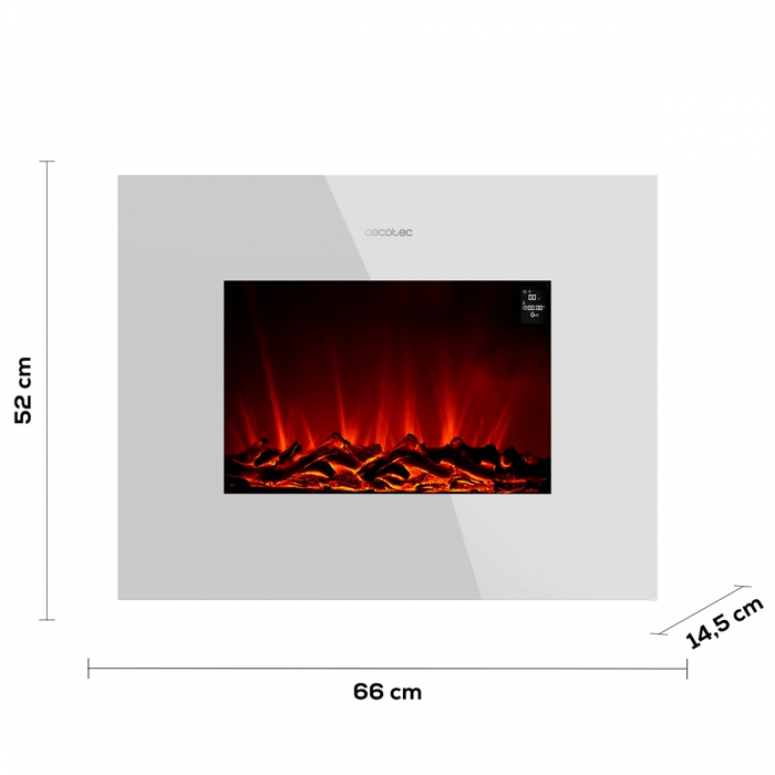 Ηλεκτρικό Τζάκι 26'' με Ισχύ 2000W, Wi-Fi και Τηλεχειριστήριο