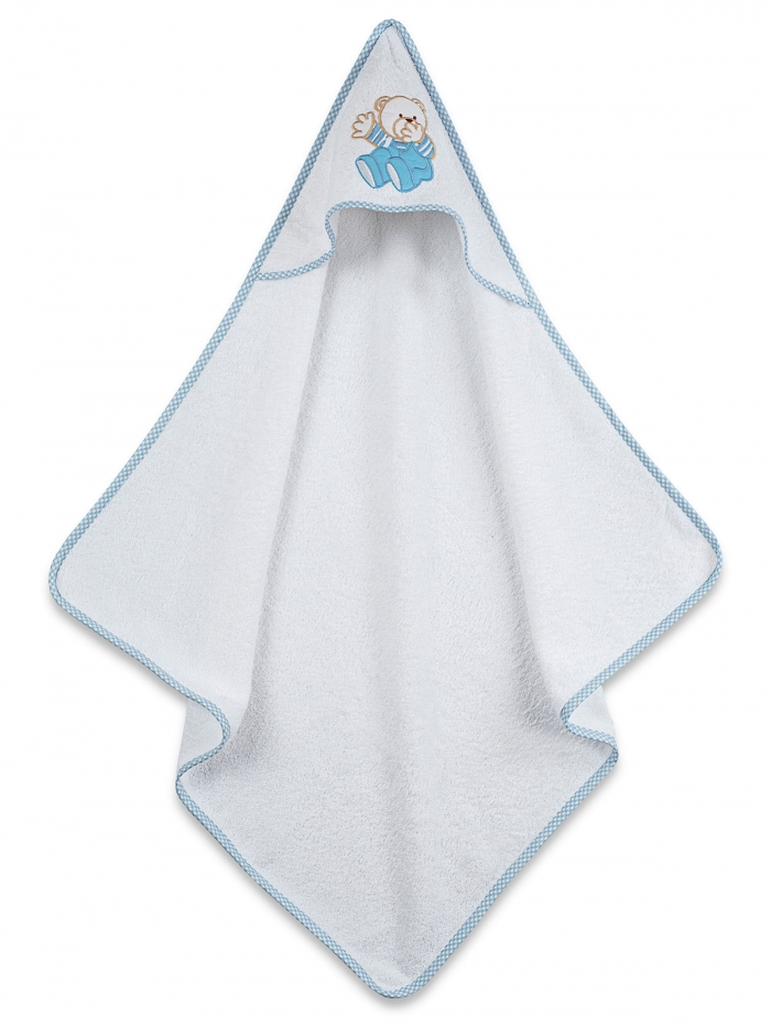 Κάπα κεντητή Bear 04 Blue 75x75