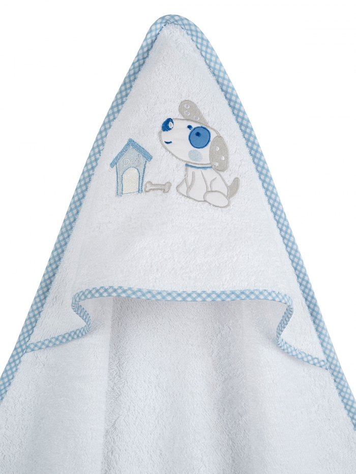 Κάπα κεντητή Dog 07 Blue 75×75