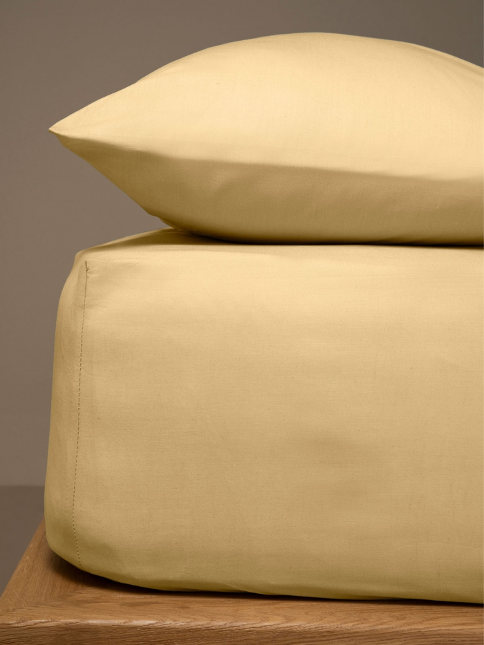 Κατωσέντονο Menta με λάστιχο 3 Light Beige Ημίδιπλο (120x200+25)