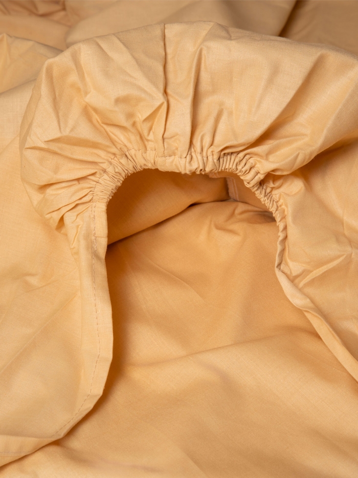Κατωσέντονο Menta με λάστιχο 4 Beige Ημίδιπλο (120x200+25)