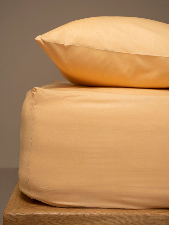 Κατωσέντονο Menta με λάστιχο 4 Beige Υπέρδιπλο (180x200+25)