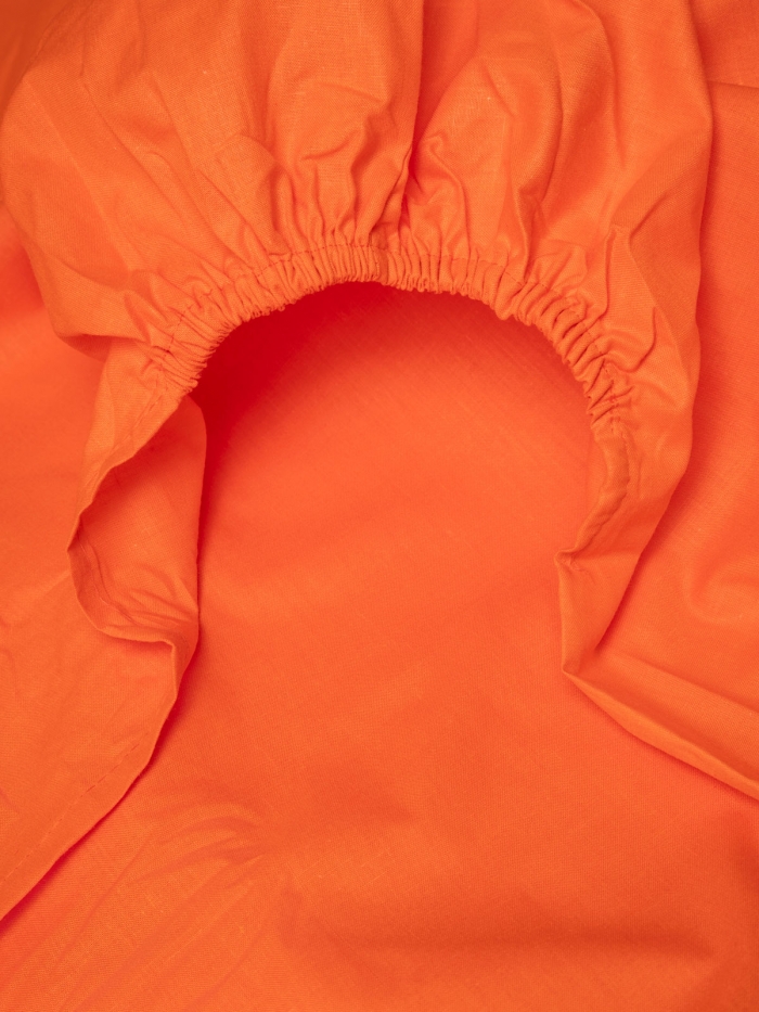 Κατωσέντονο Menta με λάστιχο 7 Orange Ημίδιπλο (120x200+25)