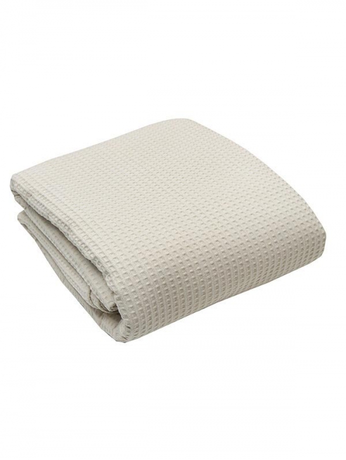 Κουβέρτα πικέ cotton Beige King Size (240x260)