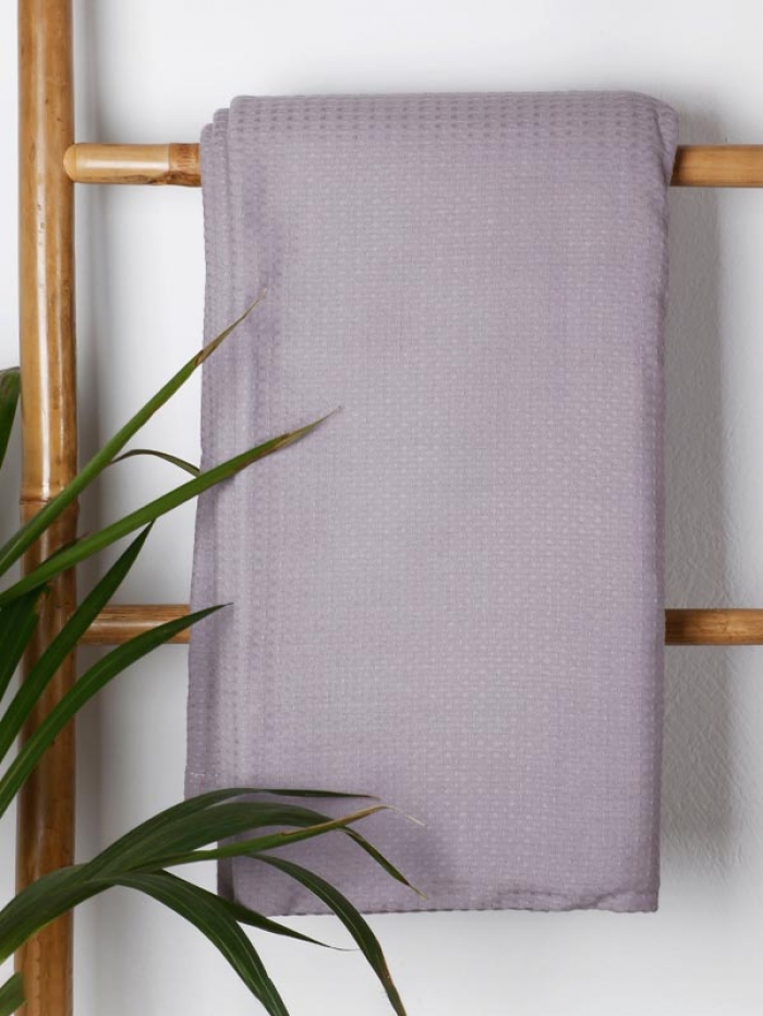 Κουβέρτα πικέ cotton Dark Grey King Size (240x260)