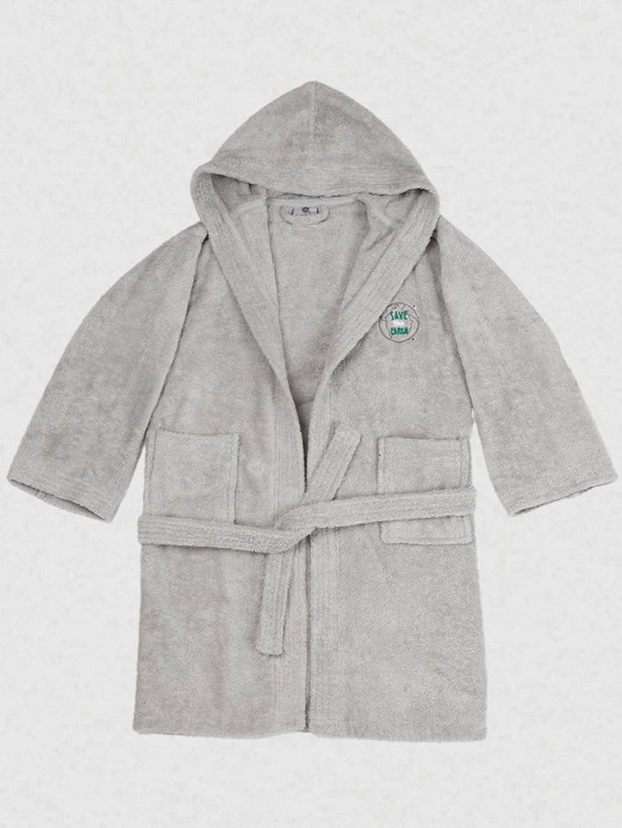 Μπουρνούζι Παιδικό Eco Grey Ηλικία 4-6