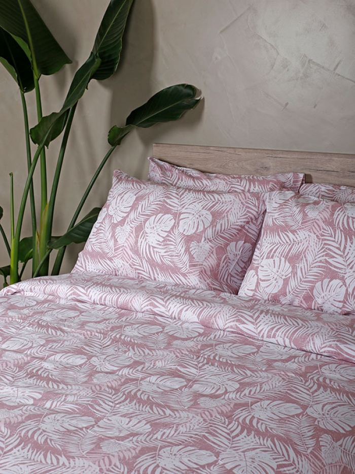 Παπλωματοθήκη Cotton Feelings 2038 Pink Διπλή (200x250)