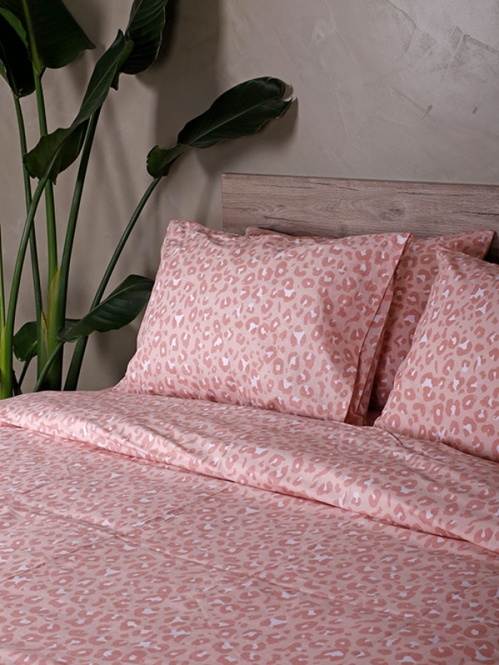 Παπλωματοθήκη Cotton Feelings 2044 Pink Διπλή (200x250)