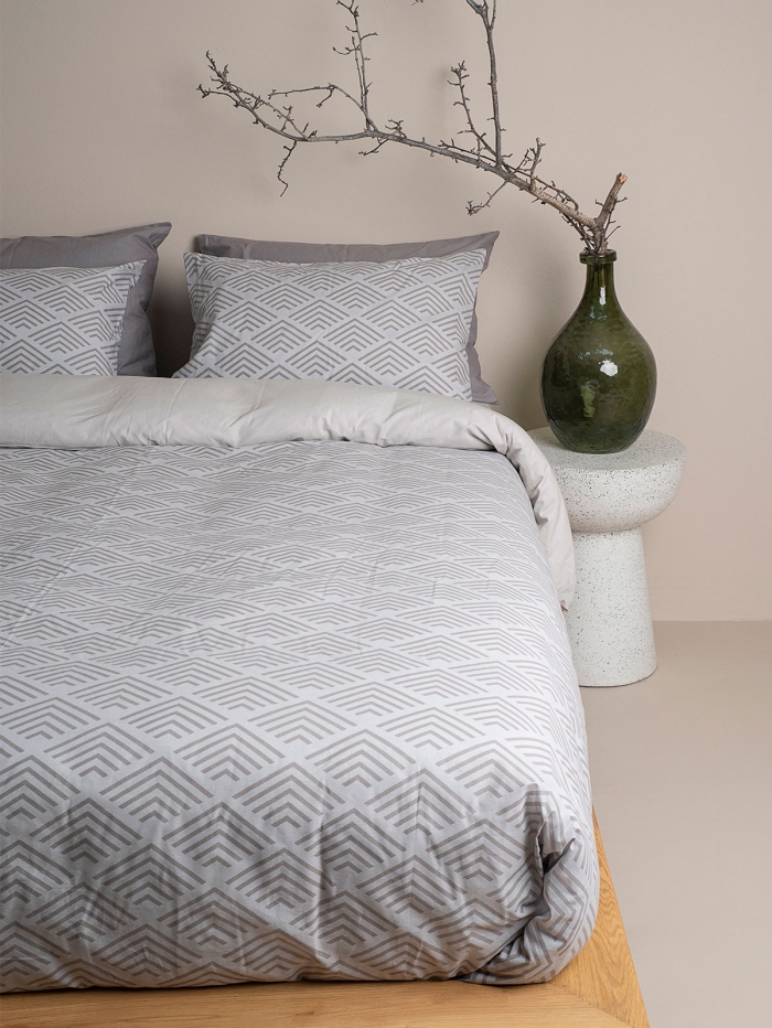 Παπλωματοθήκη Cotton Feelings 2048 Grey Μονή (170x250)