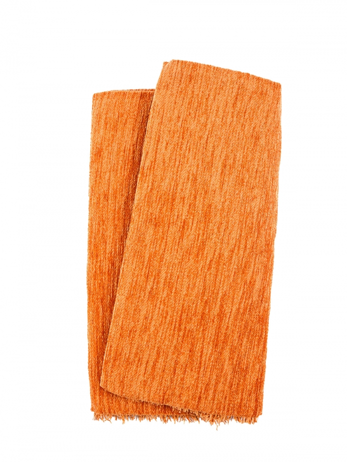 Ριχτάρι Σενίλ Light Orange Μονοθέσιο