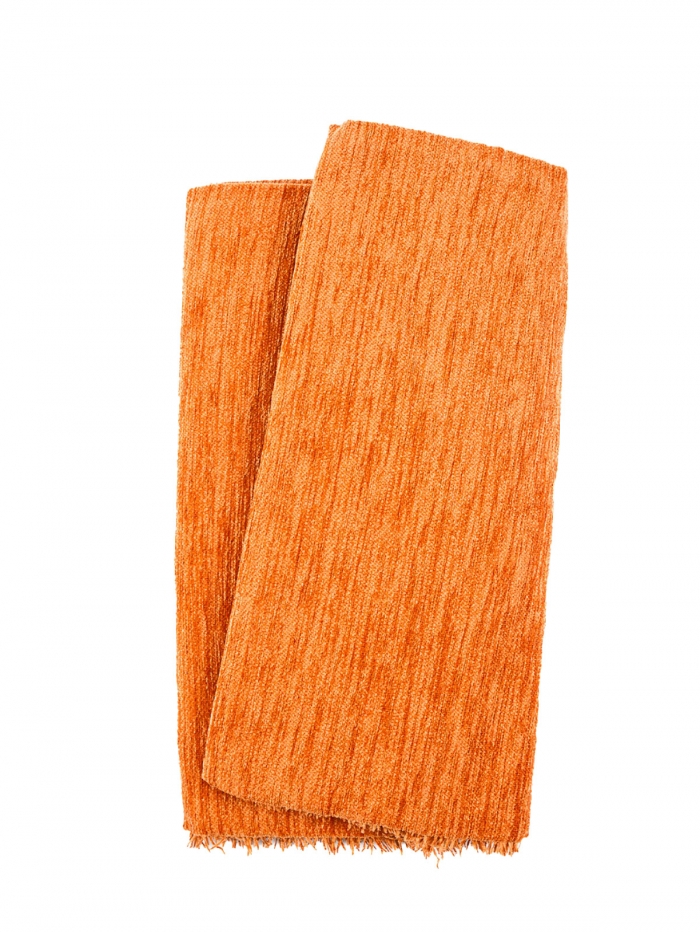 Ριχτάρι Σενίλ Light Orange Τριθέσιο