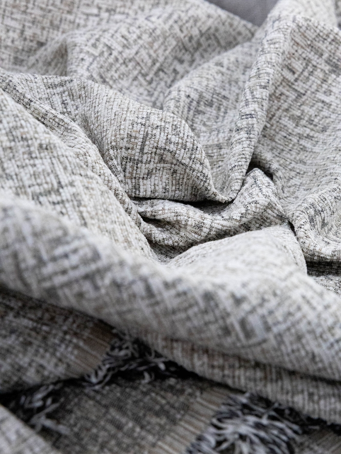 Ριχτάρι Σενίλ Rene 4 Light Grey Σετ 2 τεμαχίων (2θ – 3θ)