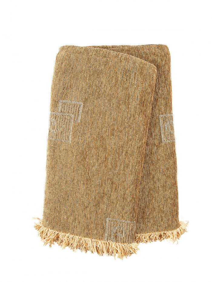 Ριχτάρι Σενίλ Ζακάρ Box Beige Διθέσιο