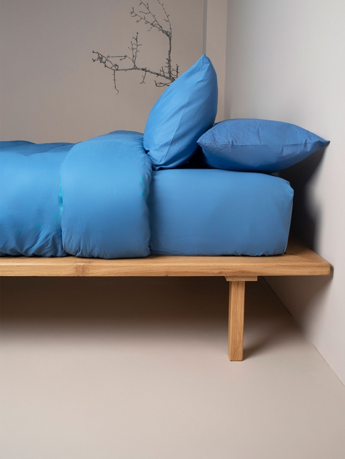 Σετ Σεντόνια Cotton Feelings 104 Blue Υπέρδιπλο με λάστιχο (170x205+30)