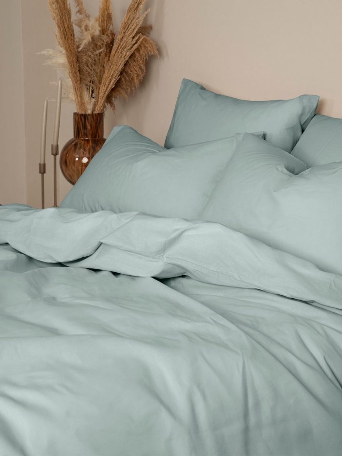 Σετ Σεντόνια Cotton Feelings 105 Aqua Μονό (165x270)