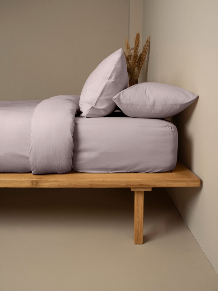 Σετ Σεντόνια Cotton Feelings 107 Dark Grey Μονό με λάστιχο(105x205+30)