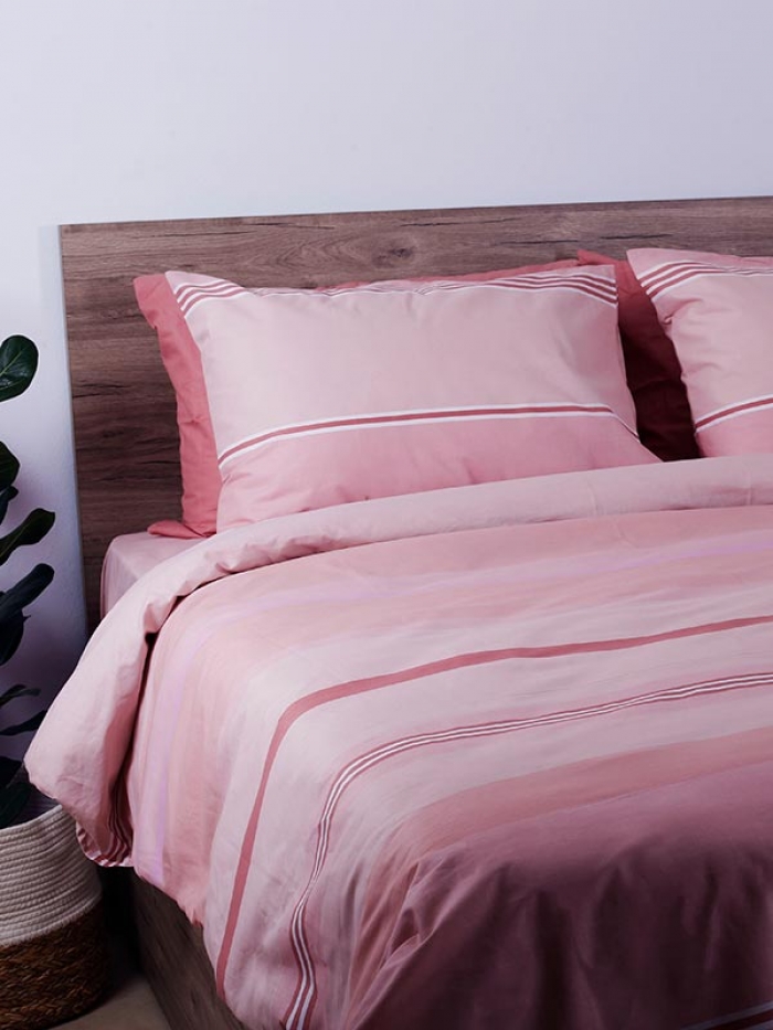 Σετ Σεντόνια Cotton Feelings 2034 Pink King Size (260x270)