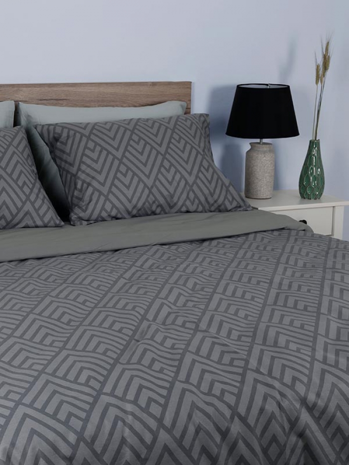 Σετ Σεντόνια Cotton Feelings 2036 Grey King Size (260x270)