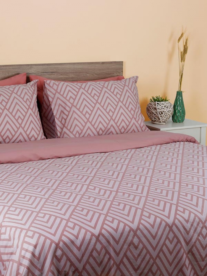Σετ Σεντόνια Cotton Feelings 2036 Pink King Size (260x270)