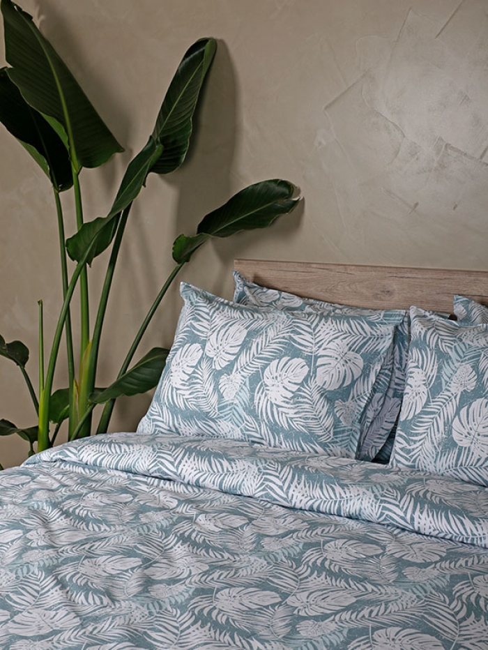 Σετ Σεντόνια Cotton Feelings 2038 Aqua King Size (260x270)