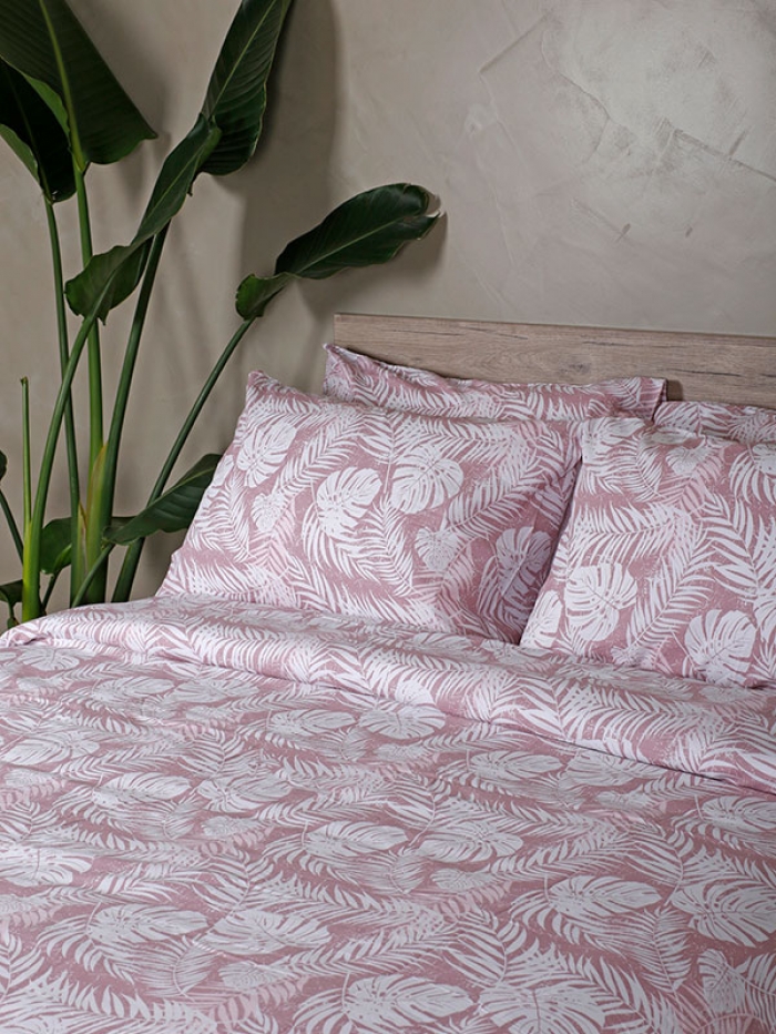 Σετ Σεντόνια Cotton Feelings 2038 Pink King Size (260x270)