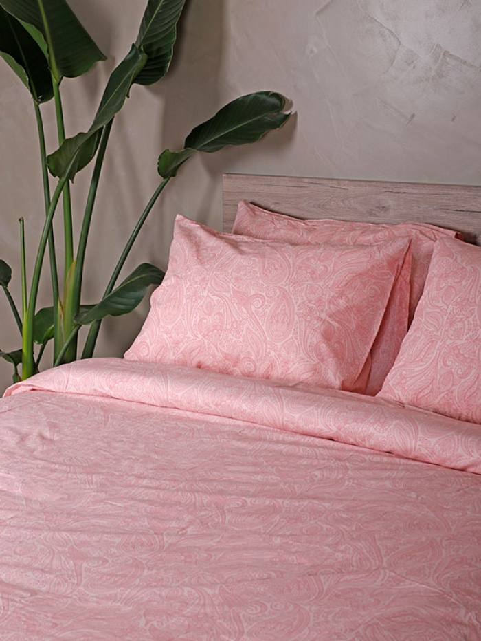Σετ Σεντόνια Cotton Feelings 2040 Pink King Size (260x270)