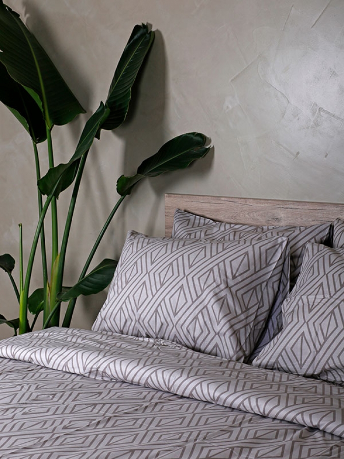 Σετ Σεντόνια Cotton Feelings 2042 Grey King Size (260x270)
