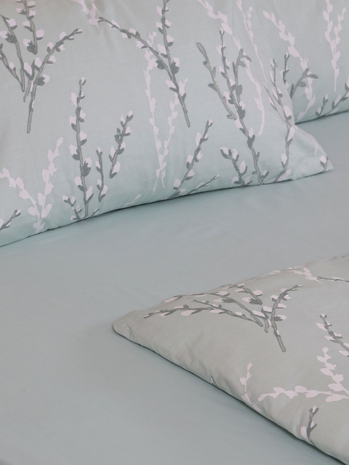Σετ Σεντόνια Cotton Feelings 2054 Aqua Μονό με λάστιχο(105x205+30)