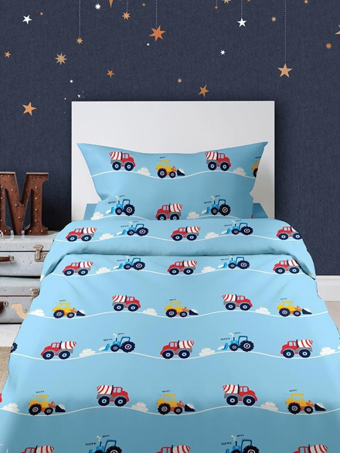Σετ Σεντόνια Cotton Feelings 34 Μονό με λάστιχο(105x205+30)