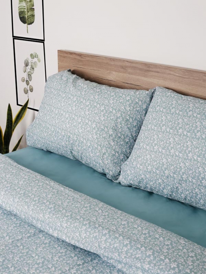 Σετ Σεντόνια Cotton Feelings 920 Aqua King Size (260x270)