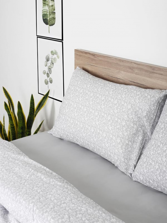 Σετ Σεντόνια Cotton Feelings 920 Grey King Size (260x270)