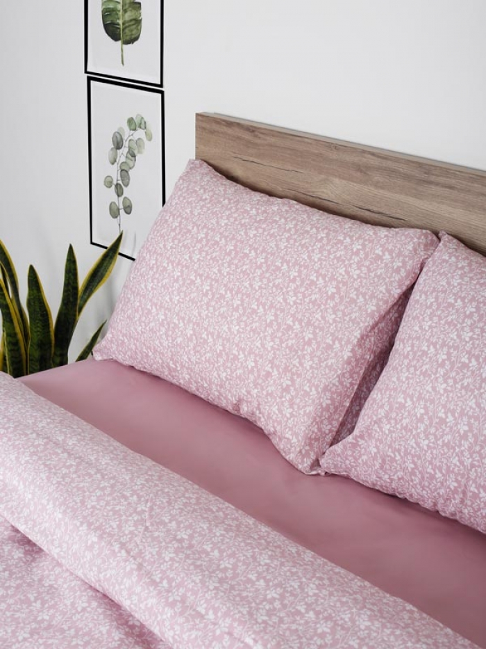 Σετ Σεντόνια Cotton Feelings 920 Pink King Size (260x270)