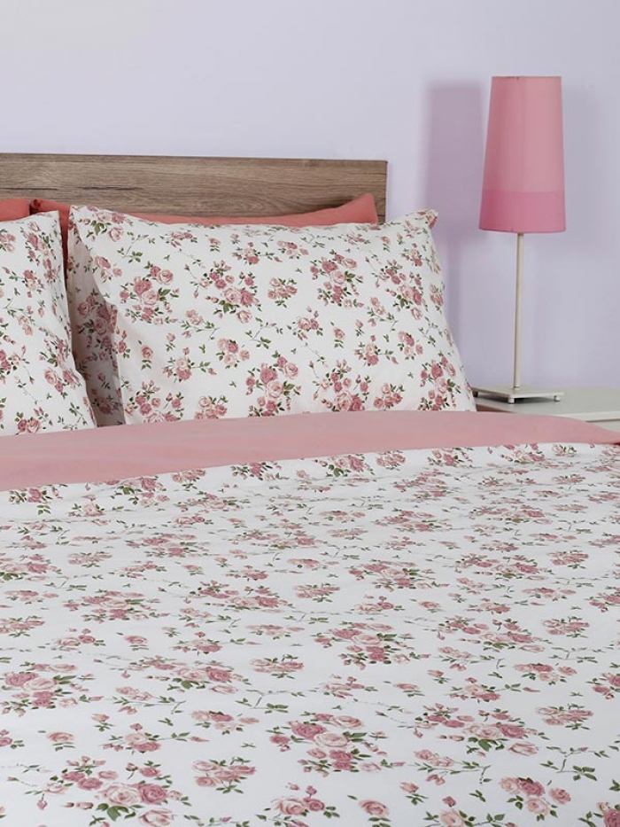 Σετ Σεντόνια Cotton Feelings 929 Pink King Size (260x270)