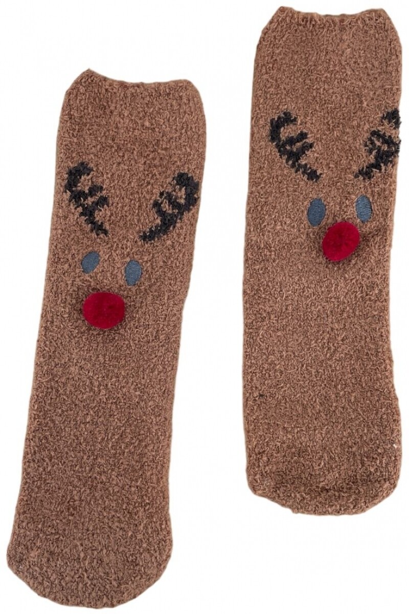 Χριστουγεννιάτικες Αντιολισθητικές Χνουδωτές Κάλτσες Σε Μπάλα IDER 1-25019-231