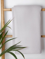 Κουβέρτα πικέ cotton Light Grey King Size (240x260)